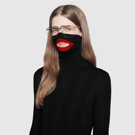 black balaclava gucci sweater|is gucci black.